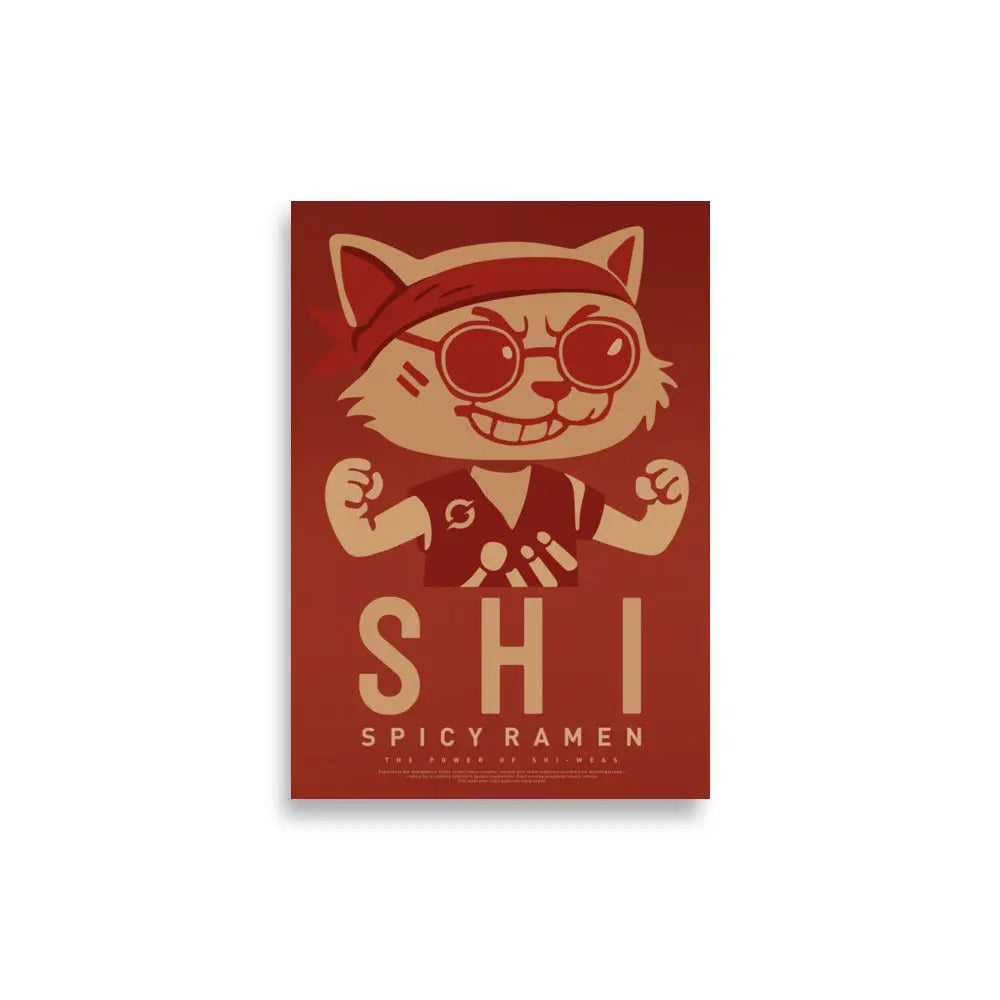 SHI RAMEN ART PRINT - matte art print, front view (3)