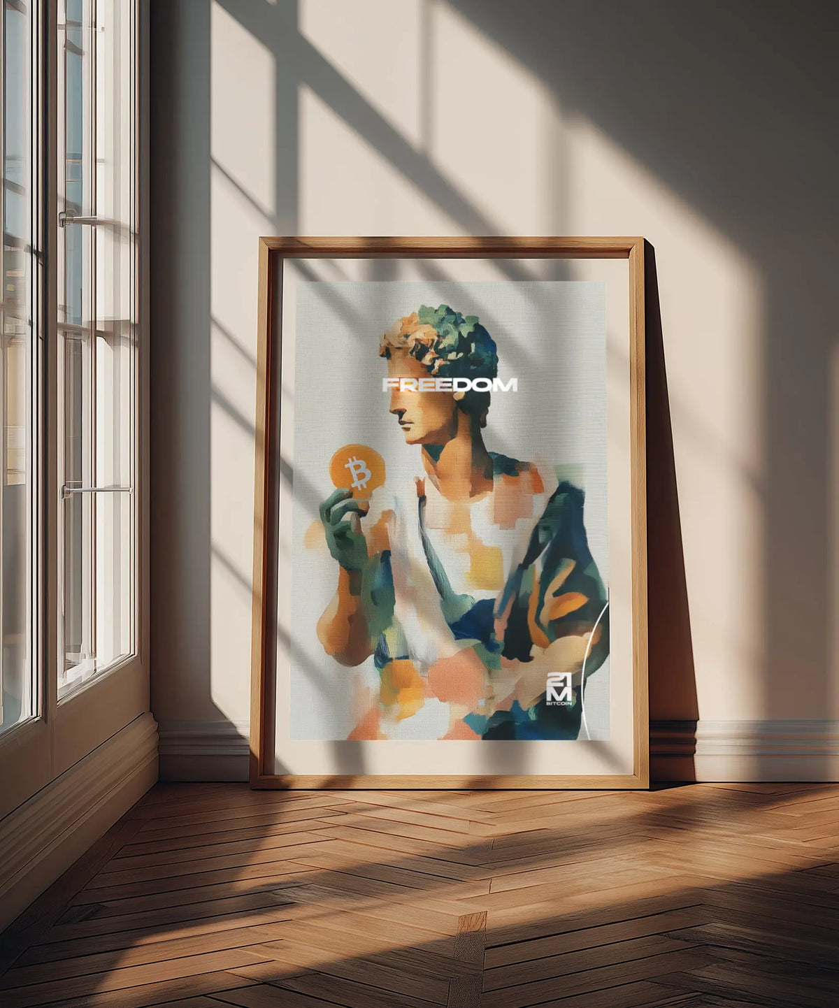 Bitcoin is freedom - Artprint - design artwork by Coinerstore