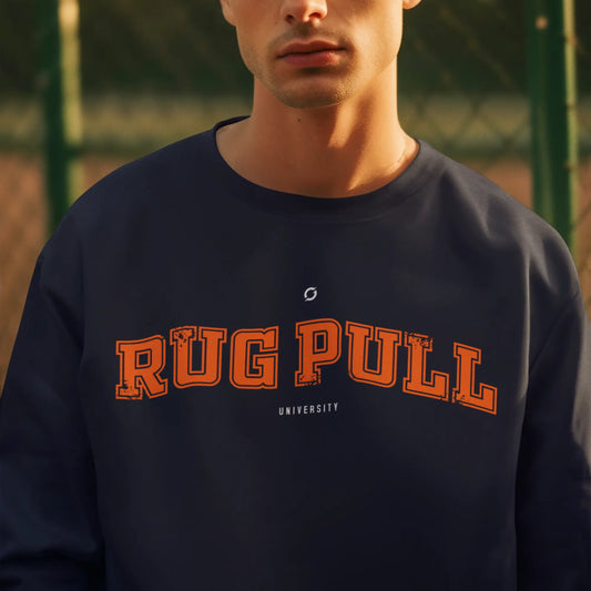 Rug Pull University Sweater - design artwork by Coinerstore