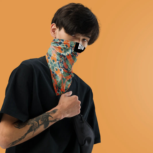 Iconic BTC Bandana in white, front view
