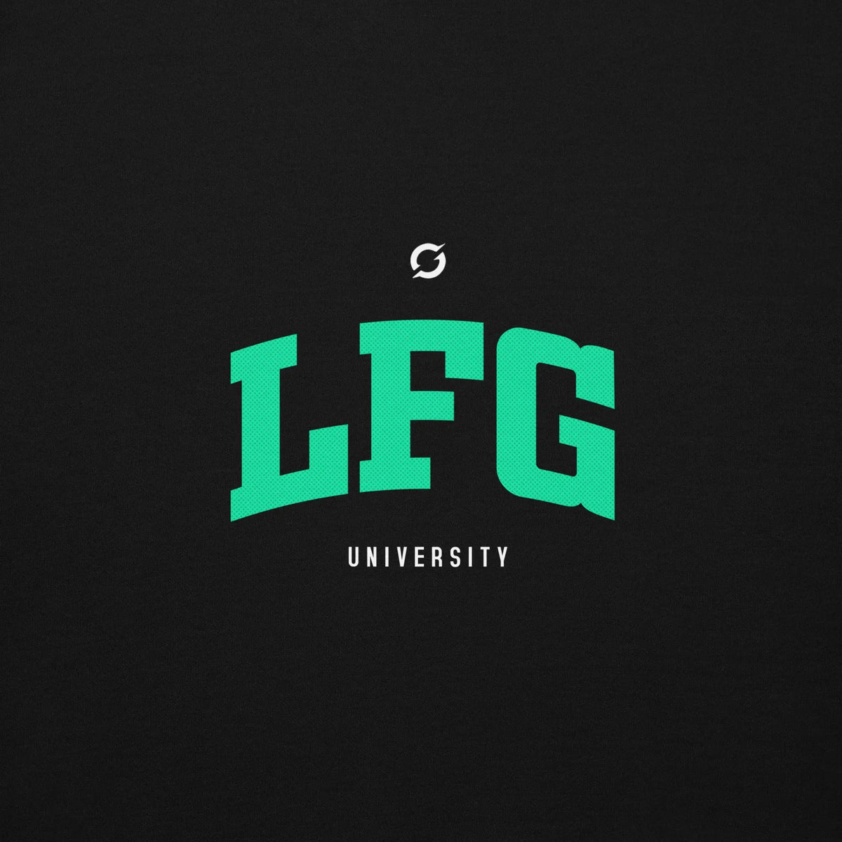 LFG Green Print Hoodie - black pullover hoodie, front view (3)