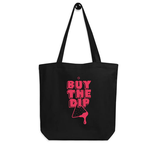 Buy the Dip Bag (small) - black tote bag, front view