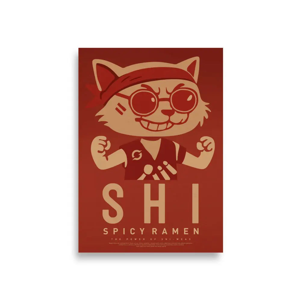 SHI RAMEN ART PRINT - matte art print, front view