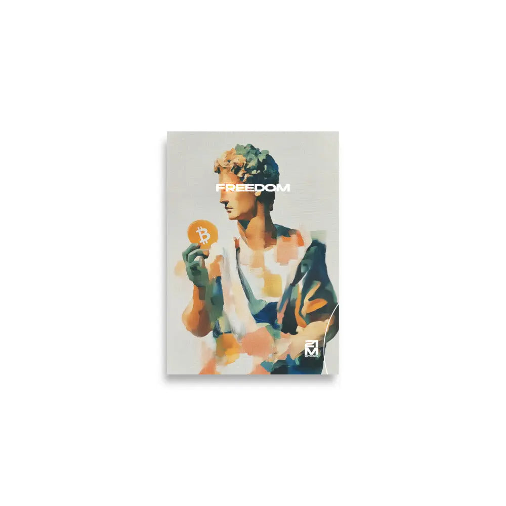 Bitcoin is freedom - Artprint - matte art print, front view (2)