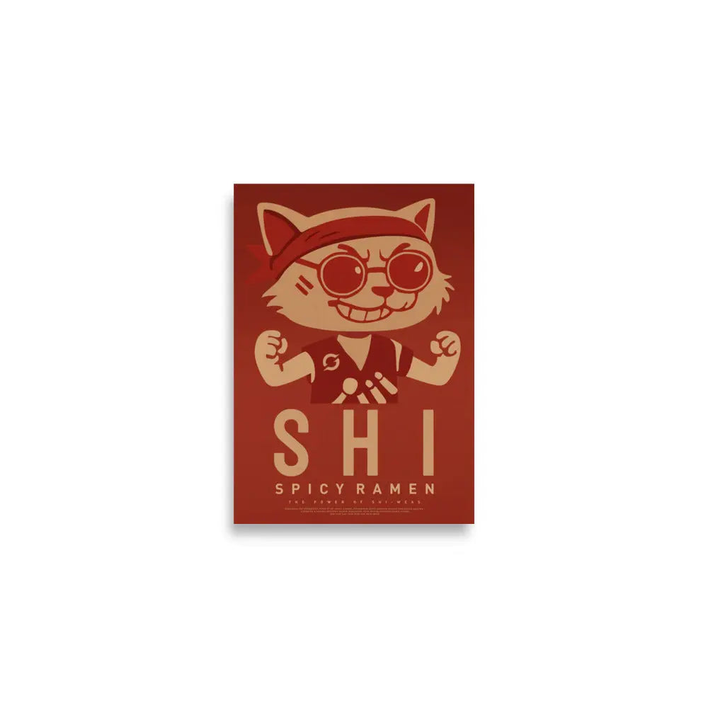 SHI RAMEN ART PRINT - matte art print, front view (2)