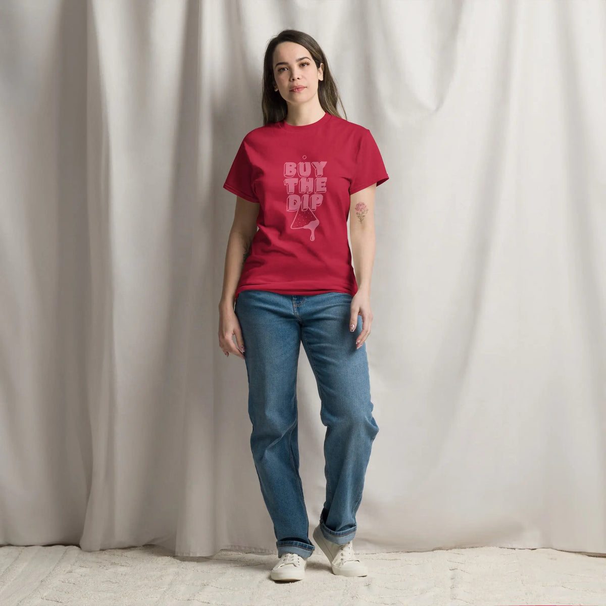 Buy The Dip Shirt - Cardinal Red - cardinal classic tee, front view (3)