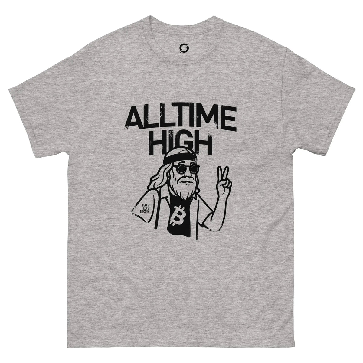 Alltime High Shirt - sport grey classic tee, front view