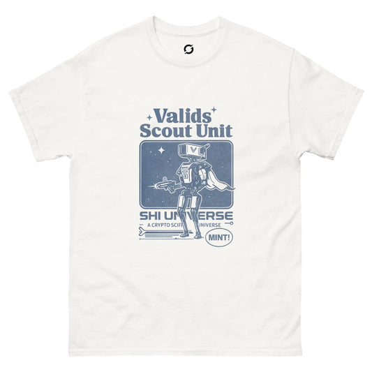 Valids Scout Vintage Shirt - white classic tee, front view