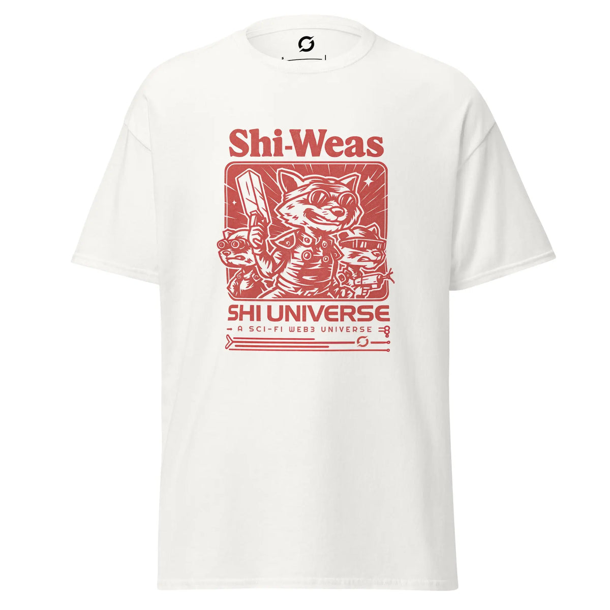 Shi Weas Vintage Shirt - white classic tee, front view (2)