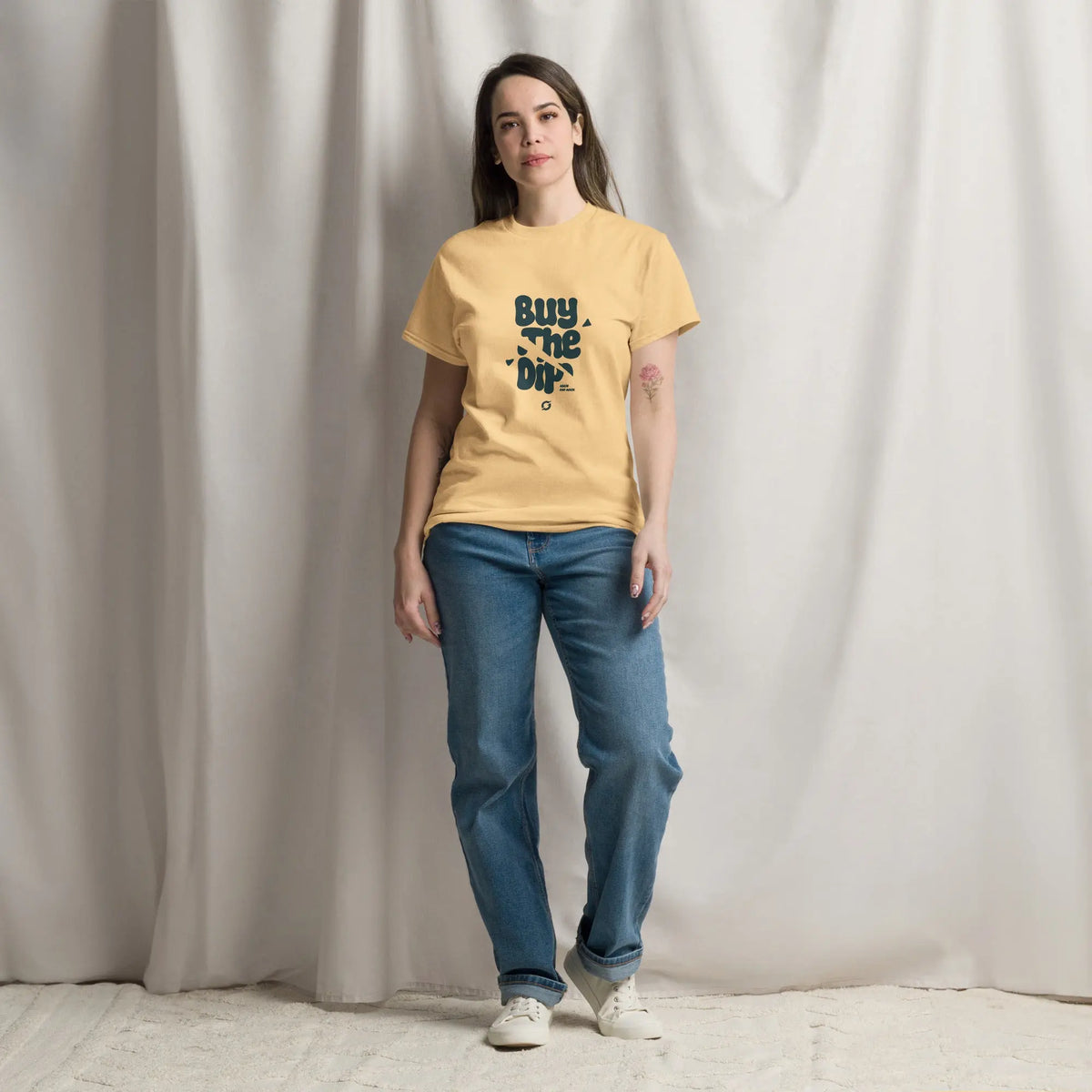 Buy The Dip Shirt - Yellow Haze - yellow haze classic tee, front view