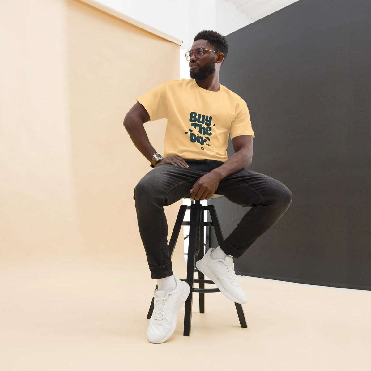 Buy The Dip Shirt - Yellow Haze - yellow haze classic tee, front view (2)