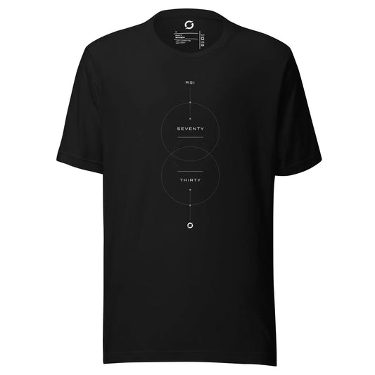 RSI Shirt - black staple tee, front view