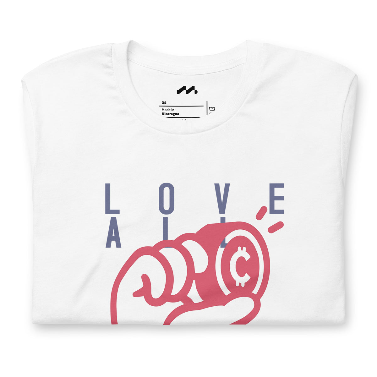 Love All Coins Shirt - White Coinerstore